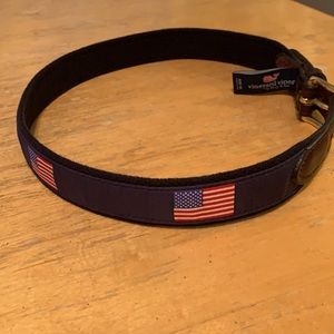 Boys vineyard vines American flag belt size 30